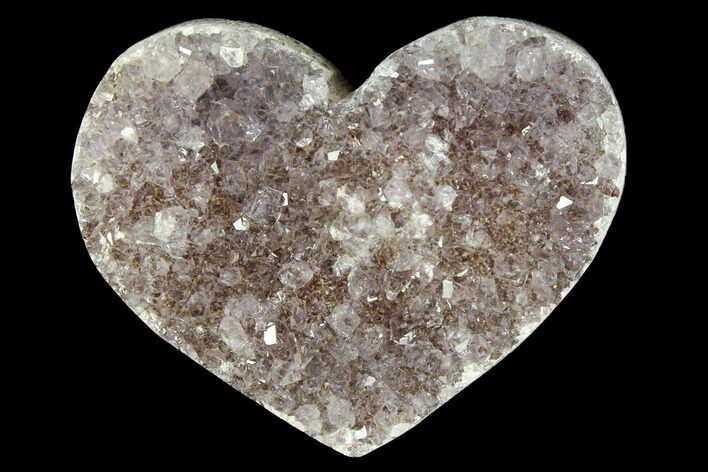 Amethyst Crystal Cluster Heart - Uruguay #128688